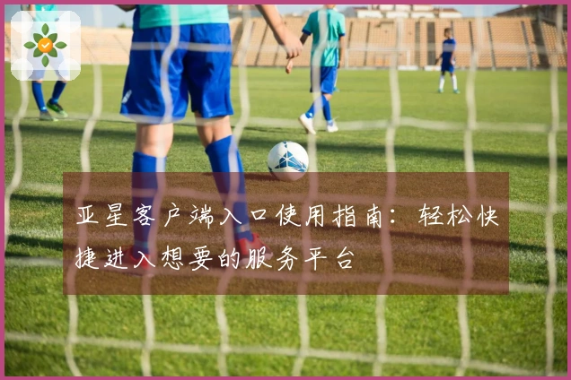 亚星客户端入口使用指南：轻松快捷进入想要的服务平台